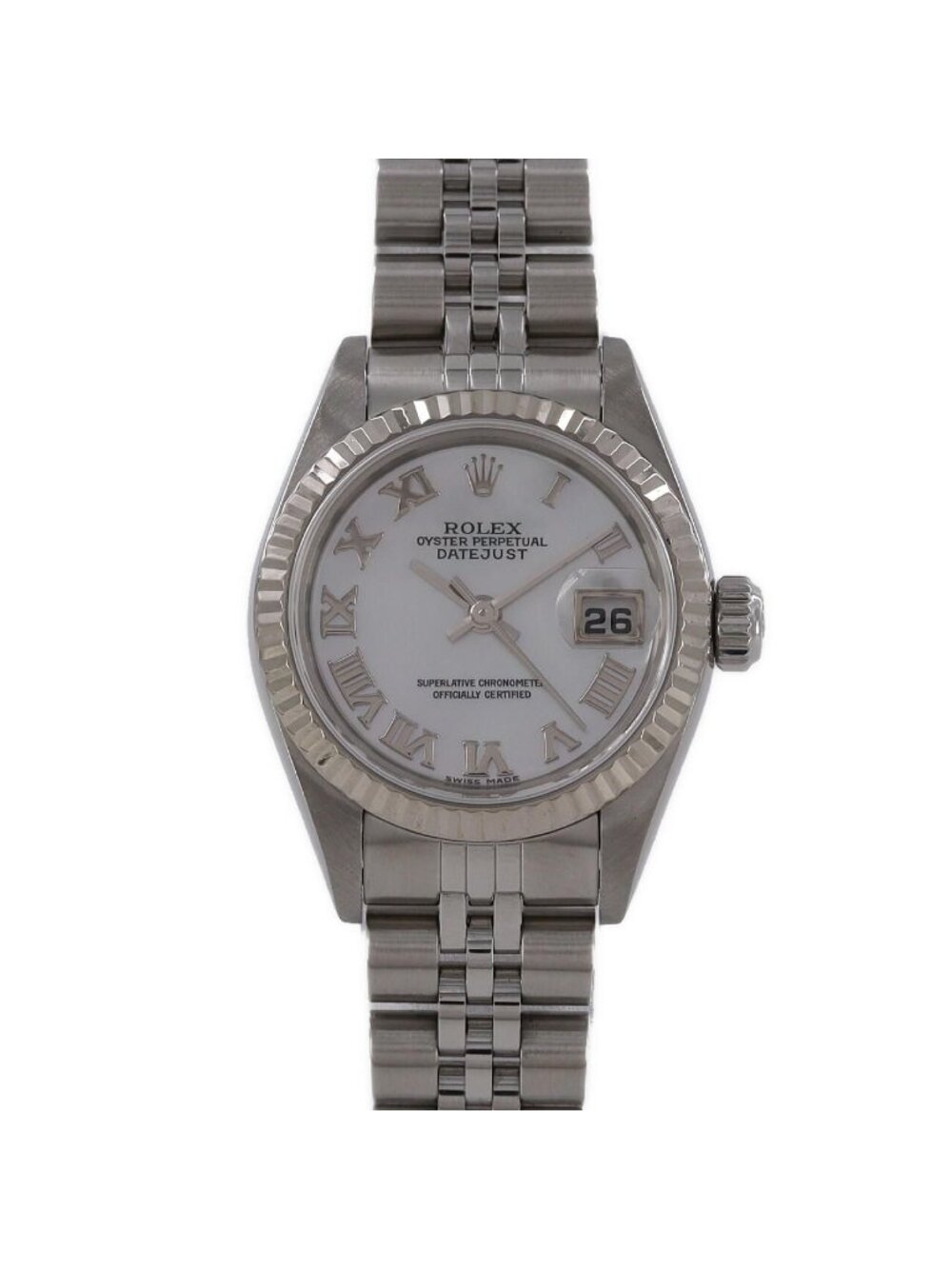 Rolex Datejust Stainless Steel White Gold Automatic